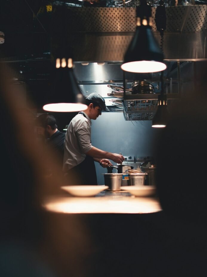Hotel Banquet Chef Job Description: Free Template, Duties & Hiring Test 1 Chef team preparing ingredients for restaurant service